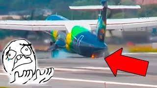 Aviation Accident Report 2  US Air Force quotPoseidonquot skid from the Runway  ATR 72 Tail strike [upl. by Carita]