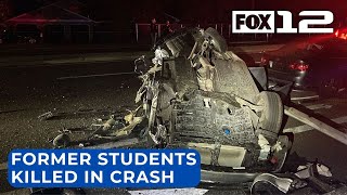 2 killed in stolen car crash identified as former students at Portland high school [upl. by Ydak]