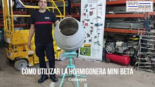 Montaje y desmontaje de hormigonera de 136lt  Hormigonera MiniBeta  Uso de Hormigonera [upl. by Hakim]