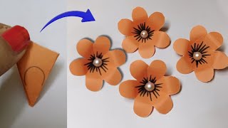 Easy Paper Flower Making CraftOrigami Paper Flower Making Step by StepDIY Paper Flower Craft [upl. by Ritchie]