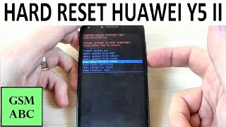 HARD RESET HUAWEI Y5 II  How to  Restore [upl. by Brookes]