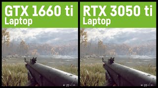 GTX 1660 ti vs RTX 3050 ti 60W LaptopNotebook [upl. by Etta455]