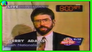 Spotlight Gerry Adams in the USA 1994 Troubles Media [upl. by Reteip708]