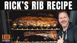 Ricks Spare Ribs Recipe  GE Profile Smart Indoor Smoker [upl. by Arima817]