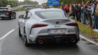 Sportcars leaving a Carshow  Powercars amp Coffee 2019 [upl. by Barnebas]