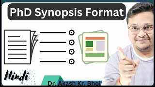 PhD Synopsis Format  Conceptual Framework for PhD Research Proposal  Hindi [upl. by Xenophon880]