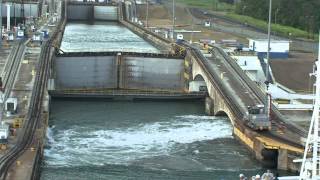 Gatun Locks  Panama Canal HD [upl. by Lorrimor]