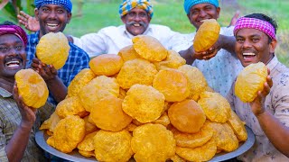 POORI  King Of Poori Recipe  Wheat Poori Recipe Cooking in Village  Crispy Fluffy Puri Recipe [upl. by Truc]