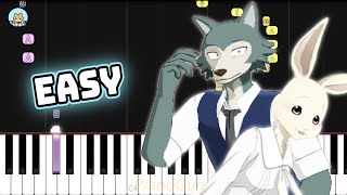 Beastars Season 2 OP  quotKaibutsuquot  YOASOBI  EASY Piano Tutorial amp Sheet Music [upl. by Fitton]