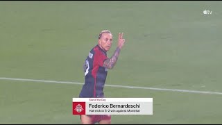 The MLS Star of the Day Toronto FCs hattrick hero Federico Bernardeschi 🌟 [upl. by Spiegelman]