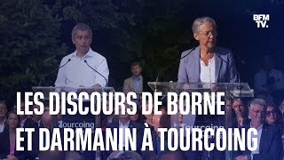 Lintégralité des discours de Gérald Darmanin et Élisabeth Borne à Tourcoing [upl. by Sallyanne]