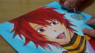 Drawing Otoya Ittoki  Uta no prince sama Watercolor Illustration [upl. by Thesda]