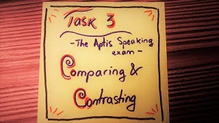 Comparing and Contrasting Aptis Speaking Exam Task 3 [upl. by Ydnelg]