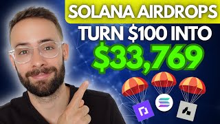 Top 4 SOLANA Airdrops for 2024 My Strategy to Earn  This Year [upl. by Izogn]