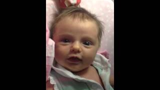 Language development at One Month cooing imitation eye contact exchange motherese [upl. by Ybreh]