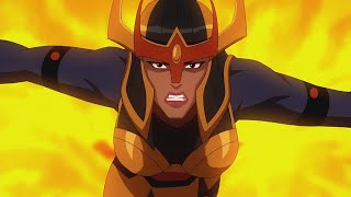 Big Barda  All Scenes Powers  SupermanBatman Apocolypse [upl. by Anotal509]