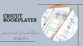 How to Make Bookplate Stickers With Your Cricut [upl. by Nolyarb]