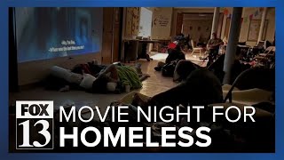 Salt Lake City nonprofits host firstever movie nights for unsheltered [upl. by Kere]