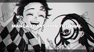 2 manga transition tutorial in Alight motion FREE [upl. by Edobalo694]