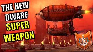 The Dwarfs Thunderbarge is a SUPER WEAPON  Thrones of Decay DLC  Total War Warhammer 3 [upl. by Frendel510]