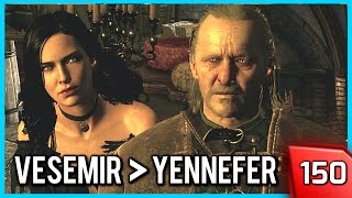 The Witcher 3 ► Vesemir Takes no s from Yennefer 150 PC [upl. by Aikahs]