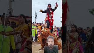 Jay man Kali man Kolkata Sher per sawar hoke man ki dance Sher per tandav Kali man [upl. by Boni]