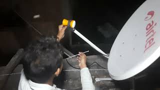 Airtel dish tv signal setting  airtel digital tv  satellite finder mobile app  dth antenna signal [upl. by Bergman]