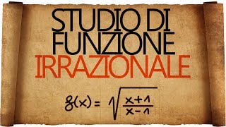 Studio di Funzione Irrazionale  Esercizio Svolto [upl. by Llenhoj]