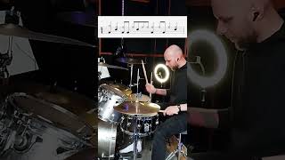 94 polyrhythmic drum groove drummer drums groove polyrhythms drumlesson [upl. by Enyahc]