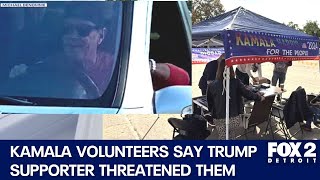 St Clair Shores Democratic Club volunteers say Trump supporter threatened them [upl. by Dewayne]