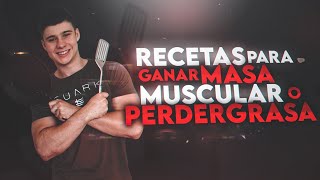 4 DESAYUNOS PARA GANAR MASA MUSCULAR O PERDER GRASA  IDEAS DE RECETAS   BONUS [upl. by Bernice]