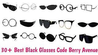 30 Best Black Glasses Codes For Berry Avenue Brookhaven And Other Roblox RP Games Part 2 [upl. by Pincas]