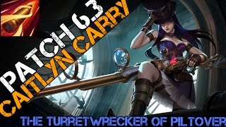 ► Carry the Game as Caitlyn The Turretwrecker of Piltover D  Full Game Diamond Commentary [upl. by Herman447]