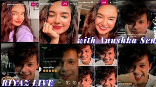 Riyaz Aly live with Anushka sen today on instagram  Riyaz Aly and anushka sen full live video [upl. by Louanne]