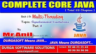 Core JavaMultiThreadingSynchronized LimitationsPart 4 [upl. by Alana116]