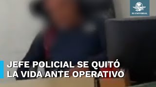 Isidro Cortes el mando policial que se arrebató la vida tras ser detenido en Operativo Enjambre [upl. by Andaira]