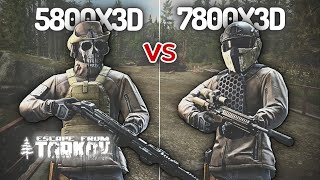 Faceoff e15 \\ 5800X3D vs 7800X3D  Escape From Tarkov  Battle of the X3Ds [upl. by Aicirt309]