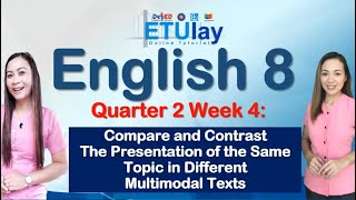 Comparing and Contrasting Topics in Multimodal Text  Part 1  Grade 8 English  Quarter 2 Week 4 [upl. by Collbaith]