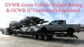 GVWR explained for DMV weight fee sticker Hotshot Car Hauling Dodge 5500 Kaufman ez4 car trailer [upl. by Nylave655]