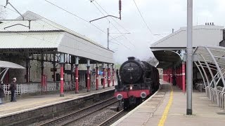 LMS 46115 Whistles through Oxenholme 12317 [upl. by Aciruam]