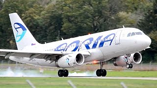 Airbus A319 by Adria  Landing in Berne HD [upl. by Ximenes]