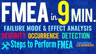 How to perform FMEA Process steps and Risk Calculation Failure Mode and Effect AnalysisICH Q9 [upl. by Neelyt253]