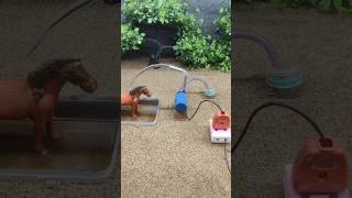 Mini tractor project mini motor water pump science project cow bathed video  159 [upl. by Odragde343]