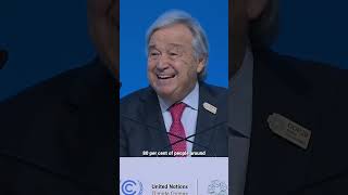 UN SecretaryGeneral Urges Leaders at COP29 [upl. by Ydnar]