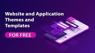 How to get Free Website and Application Themes and Templates [upl. by Noelopan100]