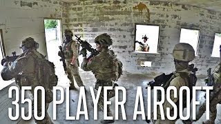 350 PLAYER AIRSOFT WAR IN MOUT FACILITY  American Milsim Reindeer Games [upl. by Toby]