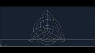 How to draw Celtic Knot Triquetra  Trinity Symbol Step by Step Tutorial Video [upl. by Ahsikan]