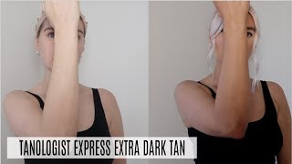 TESTING OUT TANOLOGIST EXPRESS EXTRA DARK TAN MOUSSE  LoveFings [upl. by Beckerman]