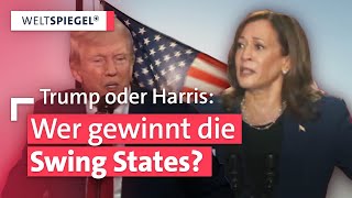 USWahl Spannend wie nie das knappe Rennen in den SwingStates  Weltspiegel [upl. by Ilesara]