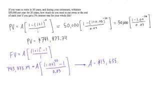 How much do you need to invest each year so you can withdraw X per year of retirement [upl. by Adnilem874]